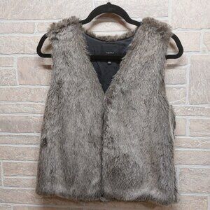 Talula Charcoal Faux Fur Vest